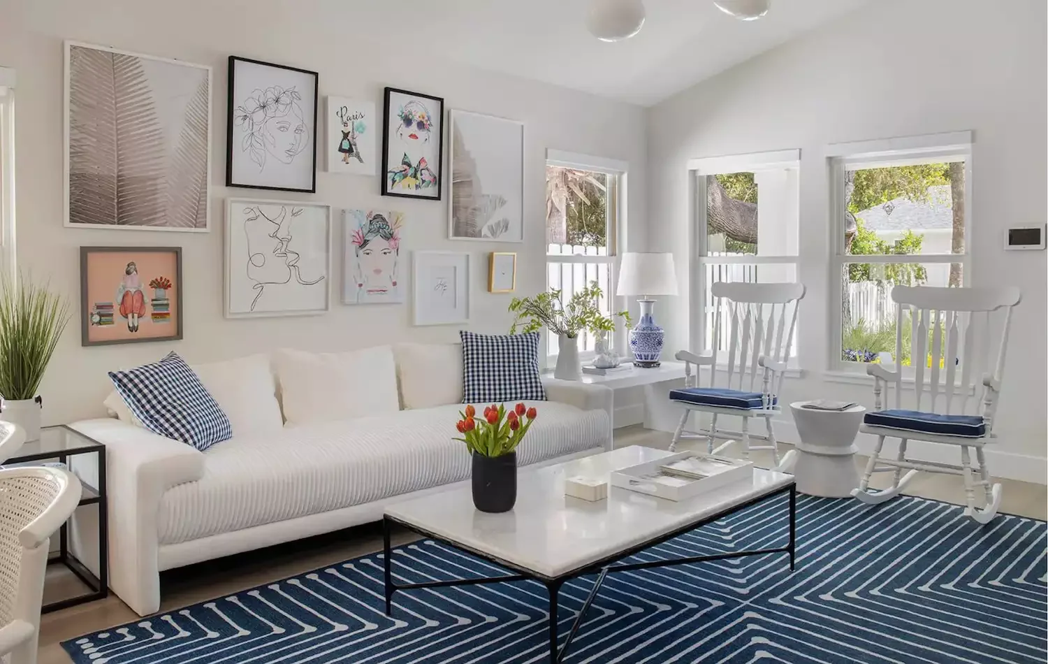 77 Stunning Living Room Design Ideas to Transform Your Space 13 Hang a Gallery Wall