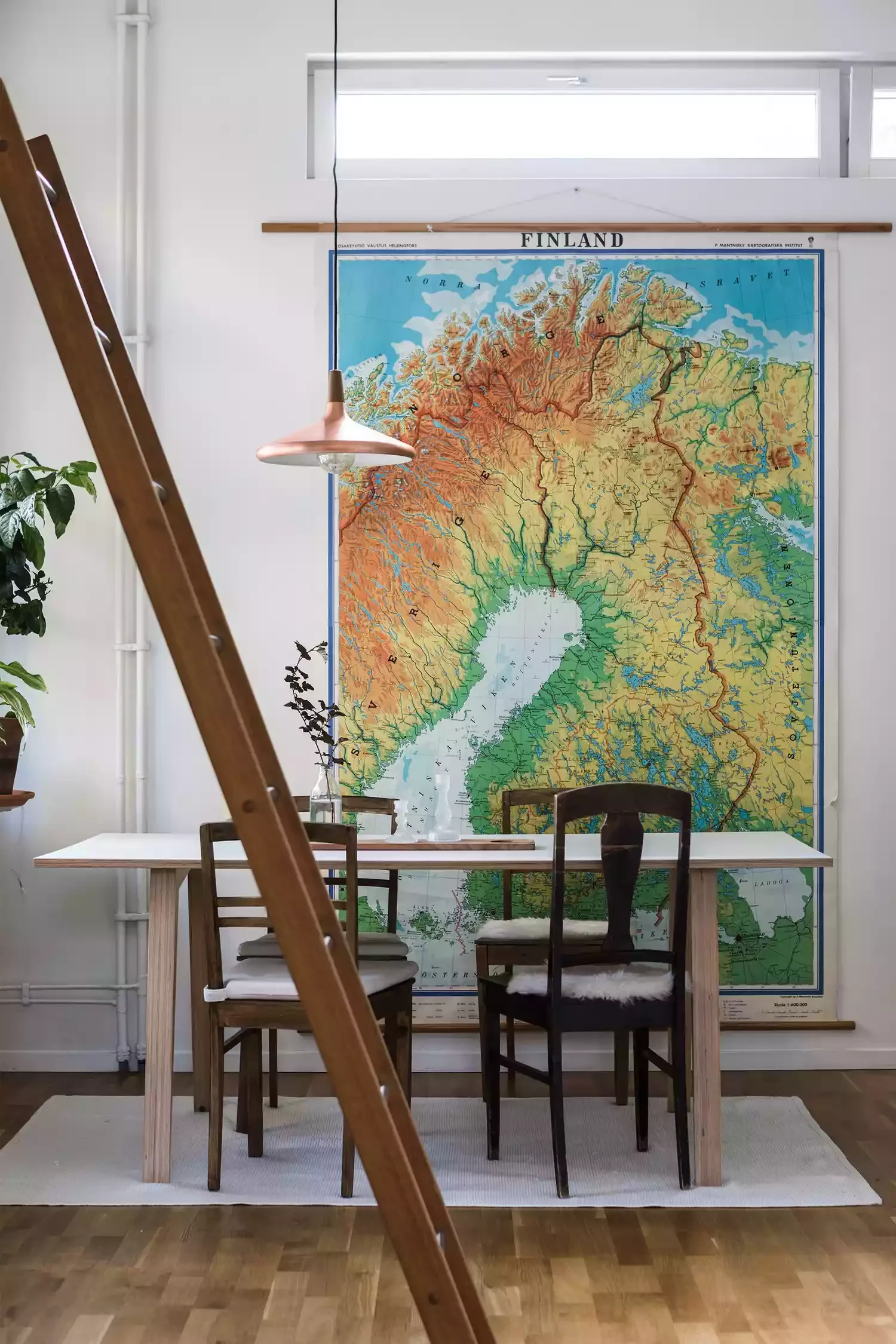 38 Creative Dining Room Wall Decor Ideas That Will Transform Your Space 37 Hang a Large-Scale Map
