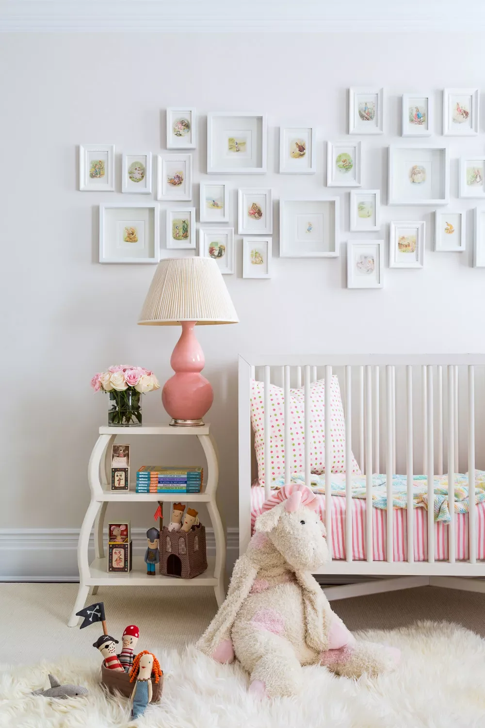 57 Stunning Baby Girl Nursery Ideas That'll Make Your Heart Melt Hang a Mini Gallery Wall