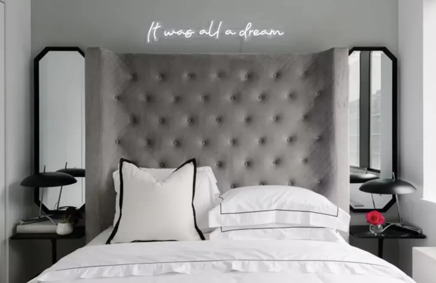 16 Beautiful Bedroom Mirror Ideas That Will Transform Your Space 2 Hang a Mirror Over Each Nightstand