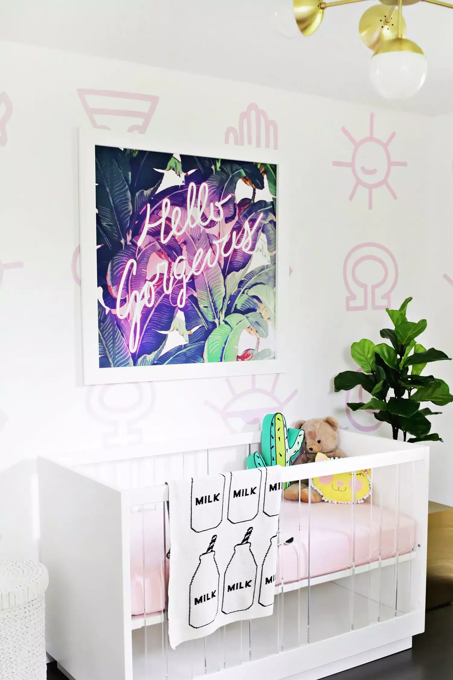 57 Stunning Baby Girl Nursery Ideas That'll Make Your Heart Melt Hang a Neon Sign