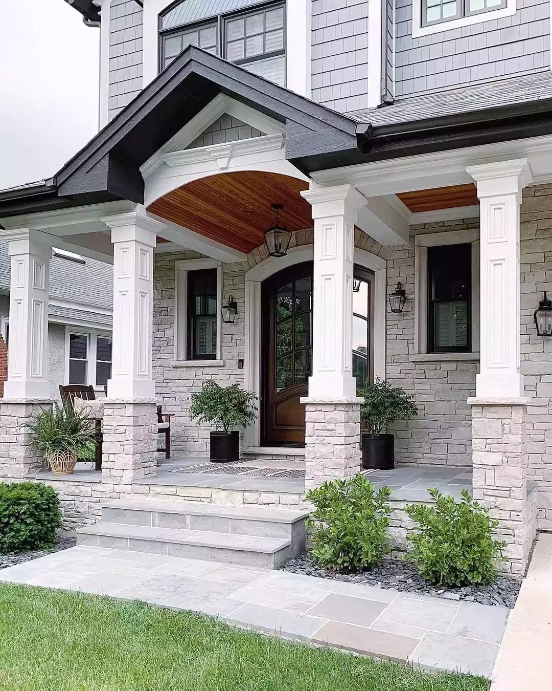 25 Stunning Front Porch Lighting Ideas to Transform Your Home's Entrance 5 Hang a Pendant Light