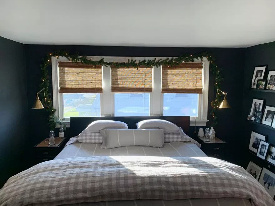 32 Christmas Bedroom Decor Ideas That Make Mornings Magical Hang a Pre-Lit Garland