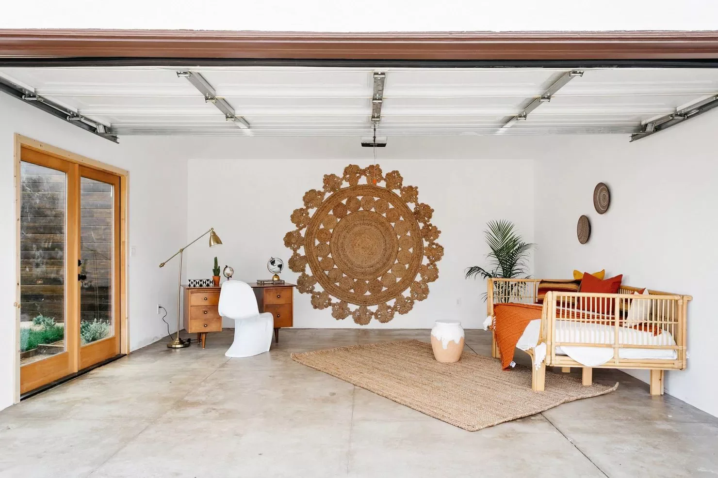 26 Creative Garage Makeover Ideas to Transform Your Space Inside and Out Hang a Rug on the Wall