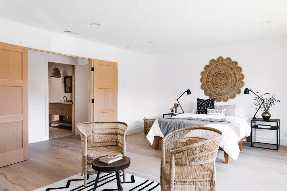 48 Bohemian Bedroom Ideas That Feel Effortlessly Chic and Personal 37 Hang a Rug on the Wall