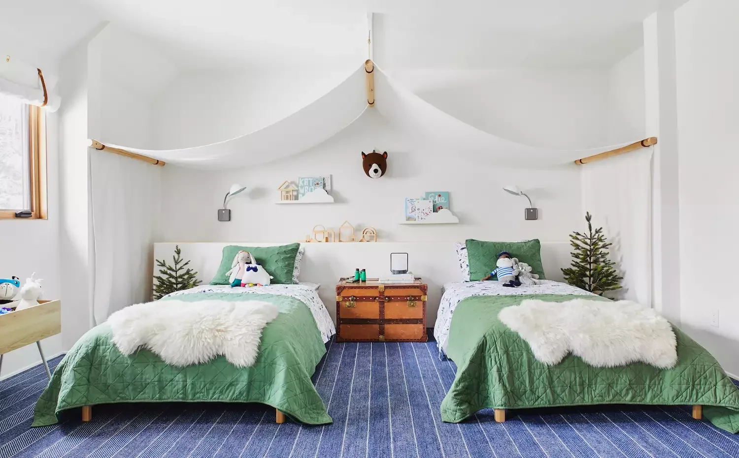 15 Creative Small Shared Bedroom Ideas to Maximize Every Square Inch 7 Hang a Shared Bed Canopy