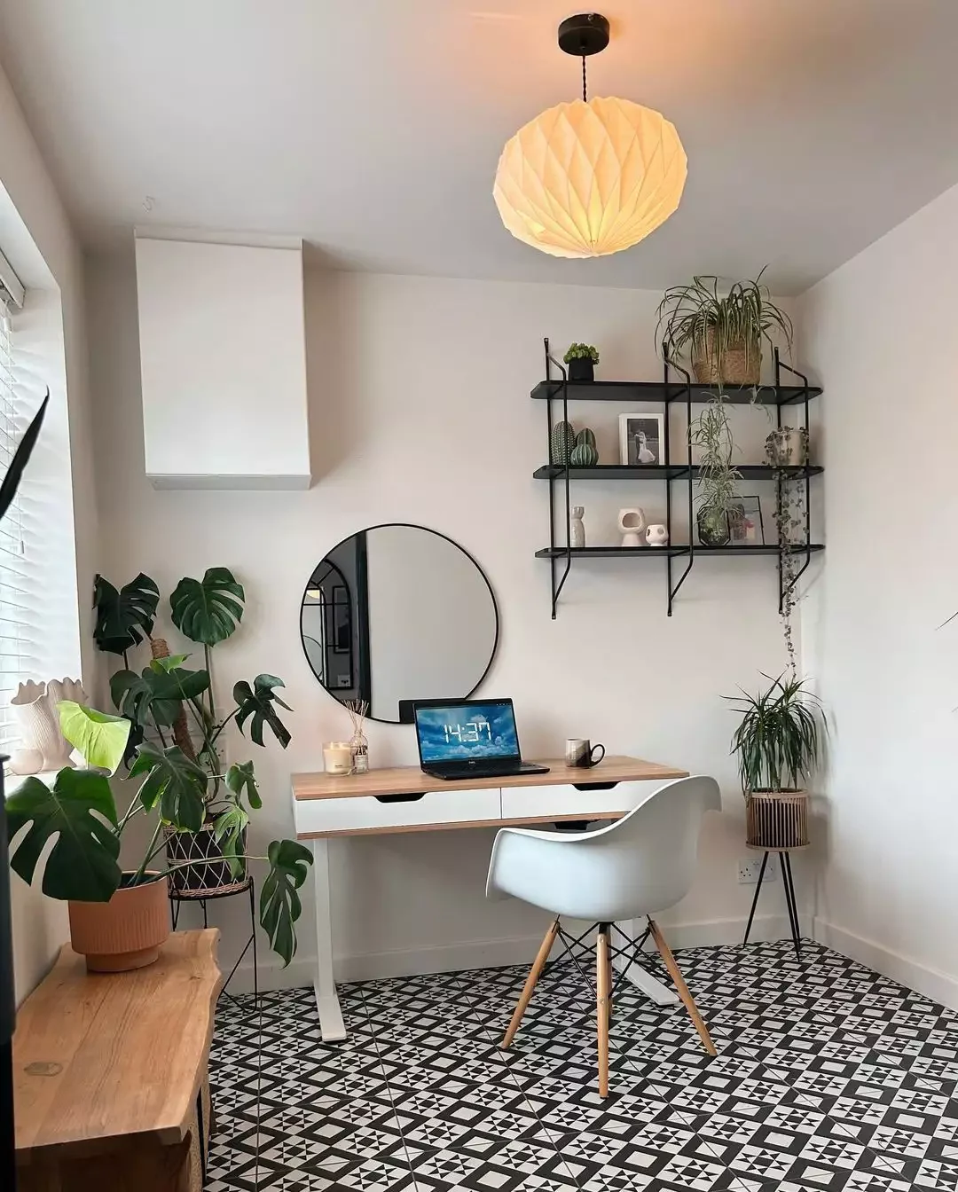 30 Creative Home Office Shelving Solutions to Transform Your Workspace Hang a Small Metal Shelf
