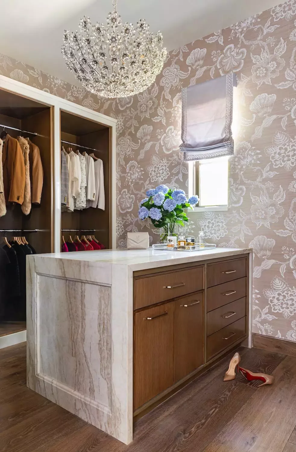 47 Smart Closet Solutions That Will Transform Your Storage Space Hang a Statement Chandelier