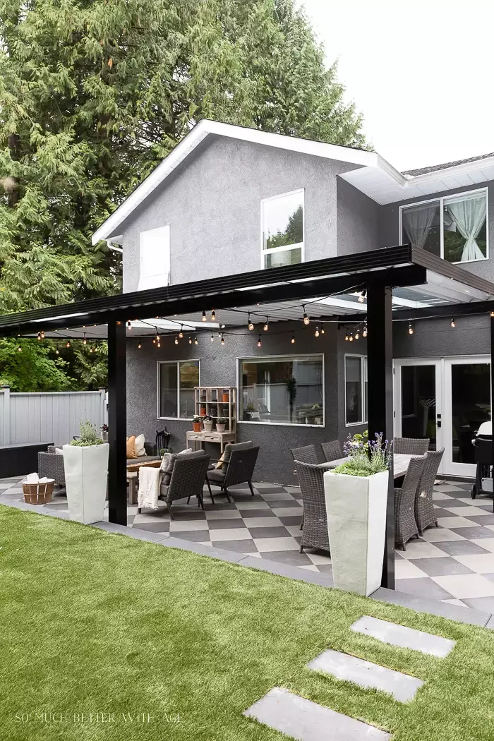 20 Stunning Deck Shade Solutions to Transform Your Outdoor Living Space 2 Hang a Strand of String Lights