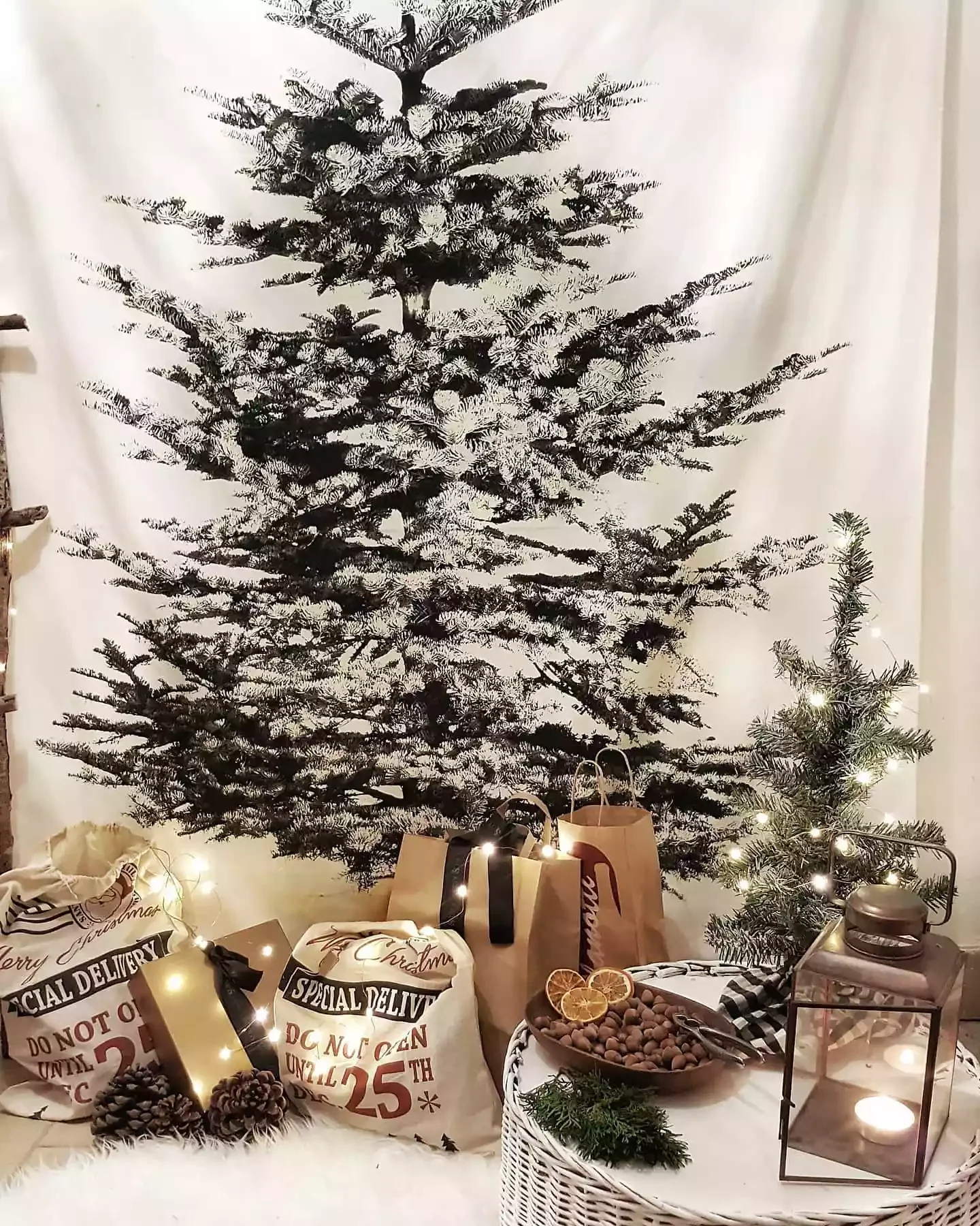 32 Stunning White Christmas Tree Ideas That Will Transform Your Holiday Decor 25 Hang a Tapestry Visual