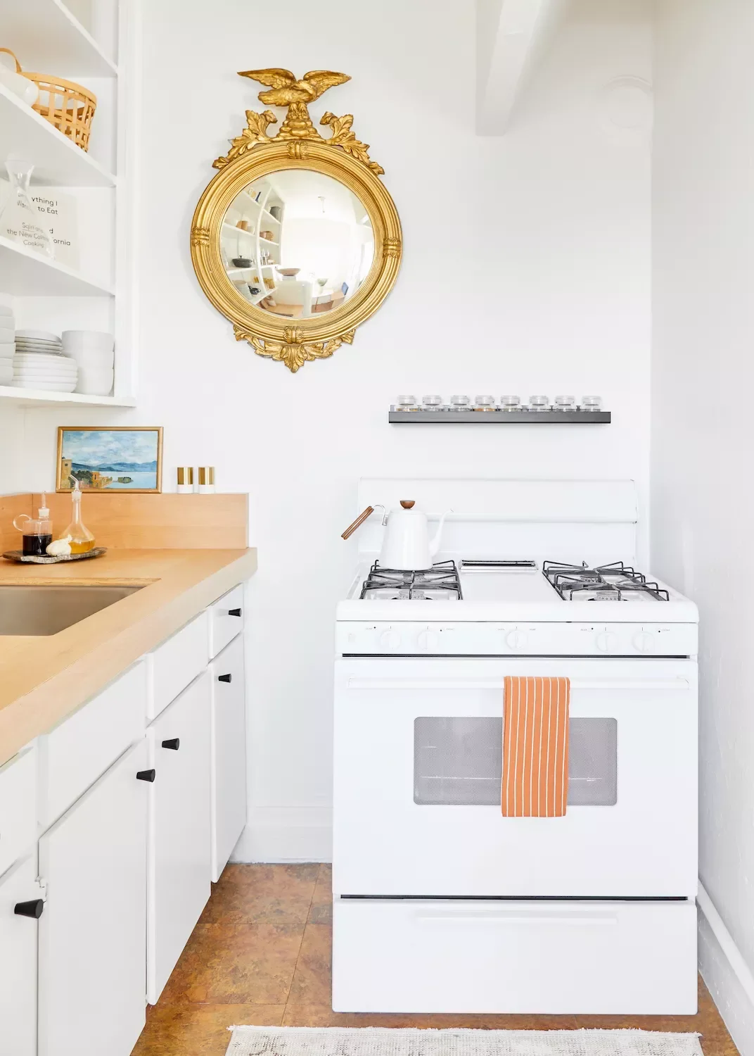 58 Creative Kitchen Decorating Ideas to Transform Your Space with Style Hang a Vintage Mirror