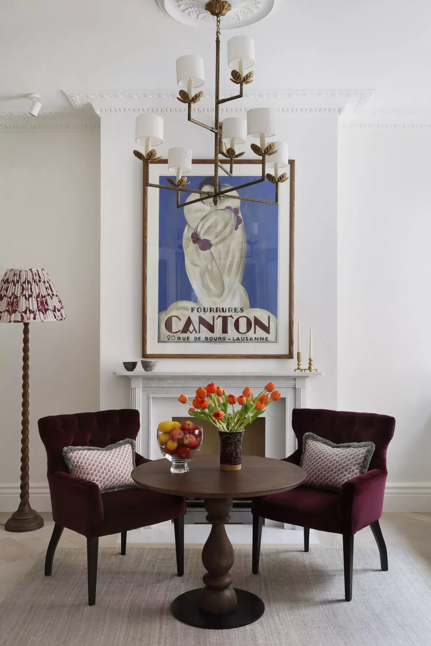 51 Creative Fireplace Mantel Decorating Ideas That Will Transform Your Living Space 40 Hang a Vintage Poster