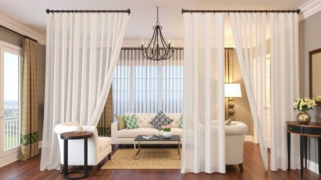 Hanging Curtain Room Separators