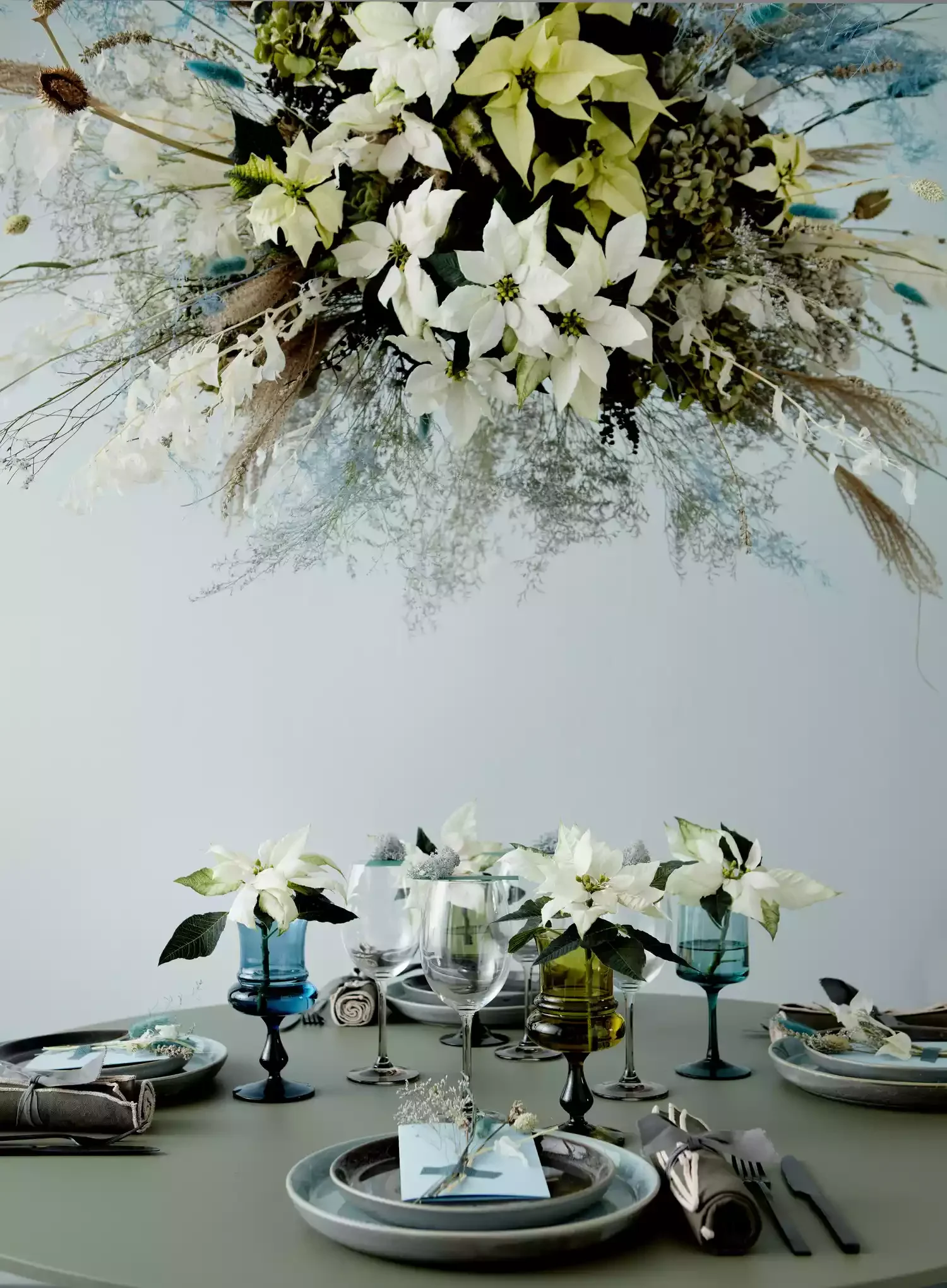 21 Stunning Poinsettia Display Ideas to Transform Your Holiday Home 21 Hanging Poinsettia Arrangement