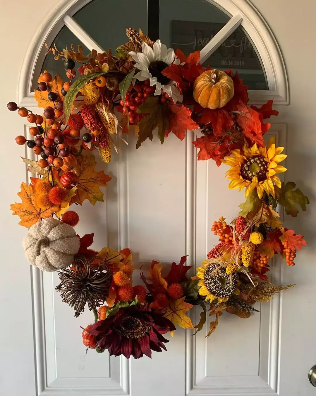 45 Spooktacular Halloween Wreath Ideas That Will Make Your Front Door the Neighborhood's Favorite Stop 8 Harvest Halloween Wreath