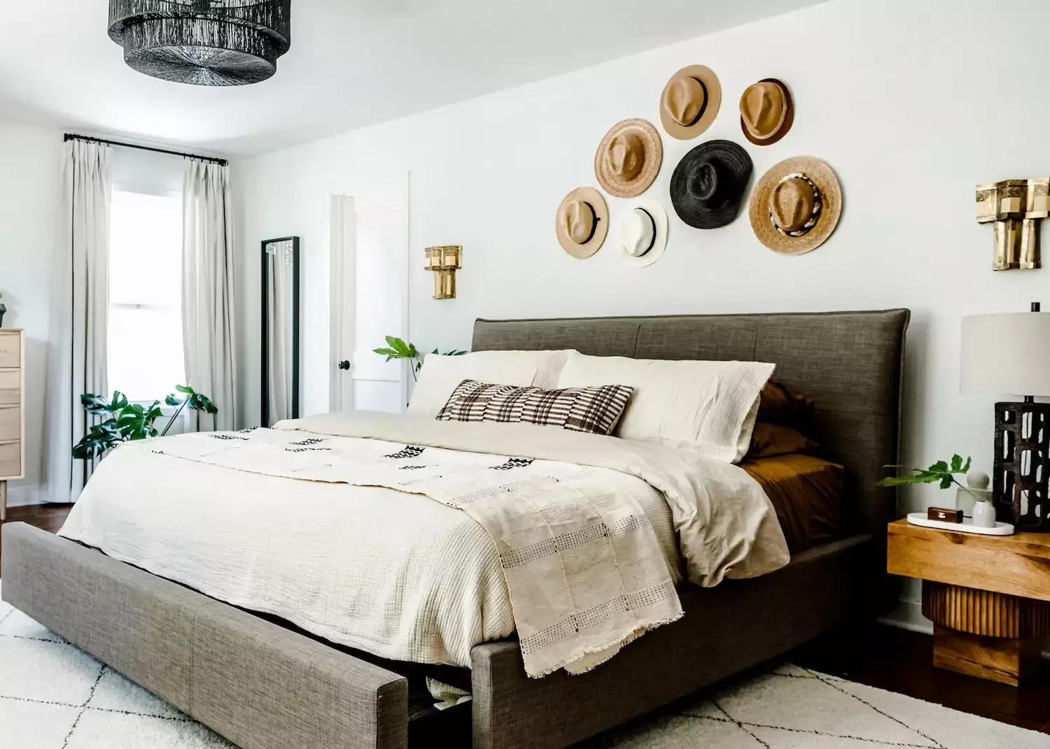 66 Creative Ways to Transform the Wall Above Your Bed Into a Stunning Focal Point Hat Collection