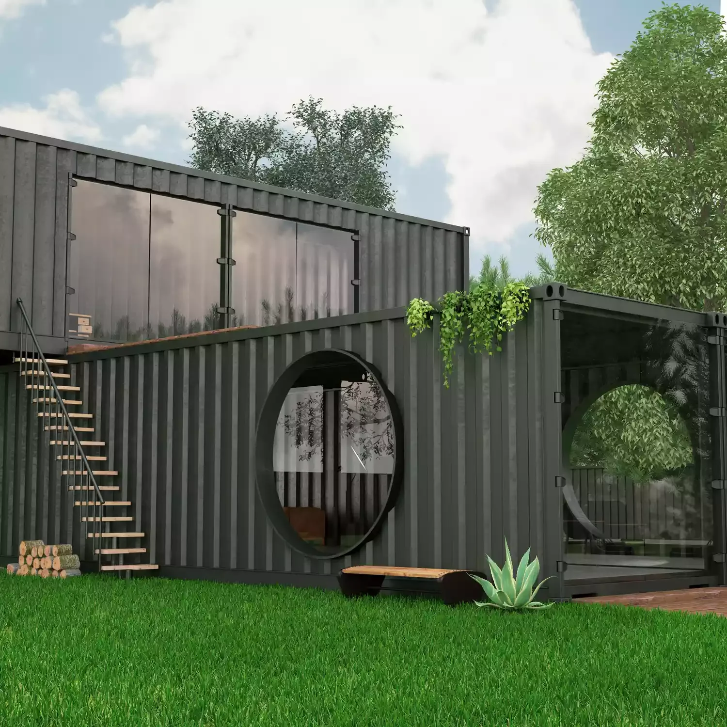 19 Creative Shipping Container Home Designs That Will Inspire Your Next Project 3 Have Fun With Shapes