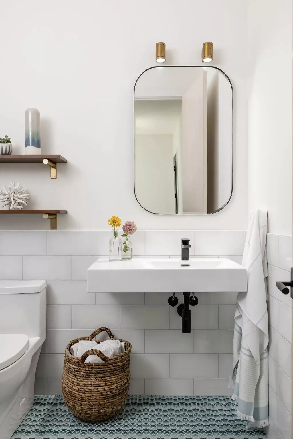 20 Stunning Bathroom Floor Designs That Will Transform Your Space 21 Have Fun With Squiggles