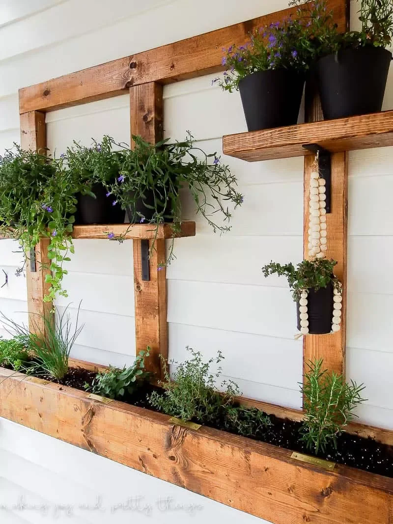 30 Creative DIY Wall Planter Projects to Transform Your Space Herb Garden Wall Planter