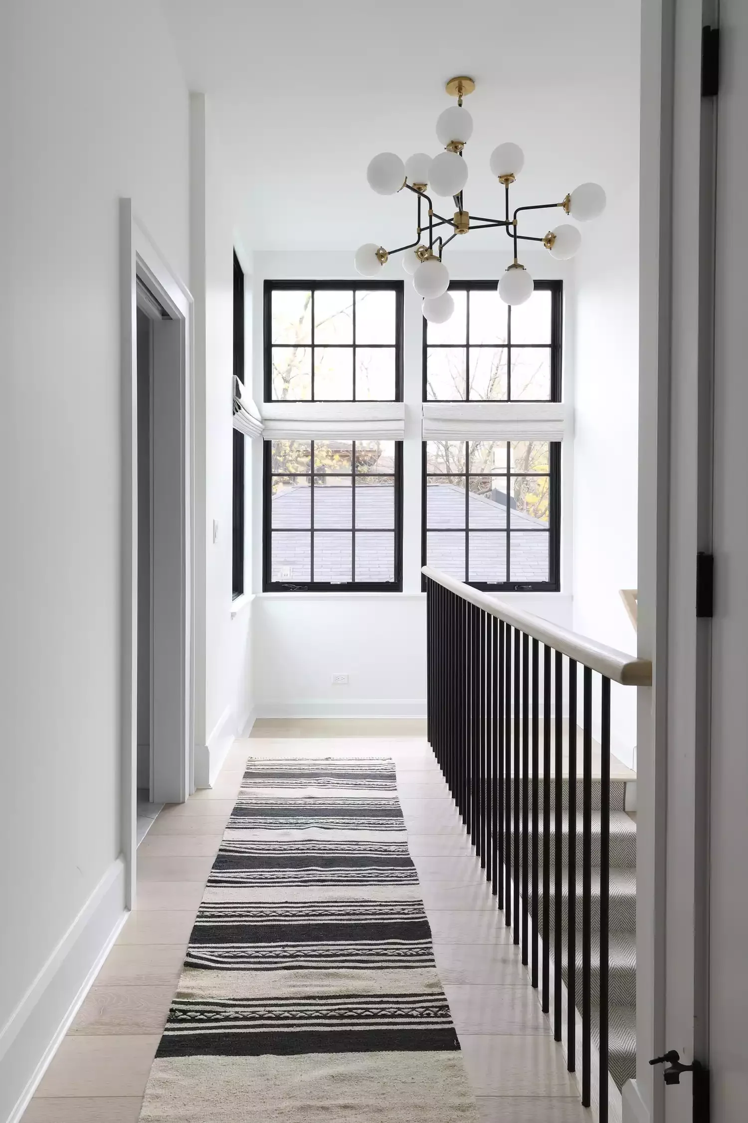 35 Stunning Stair Runner Ideas That Transform Your Home's Style and Comfort 11 Herringbone Stripe