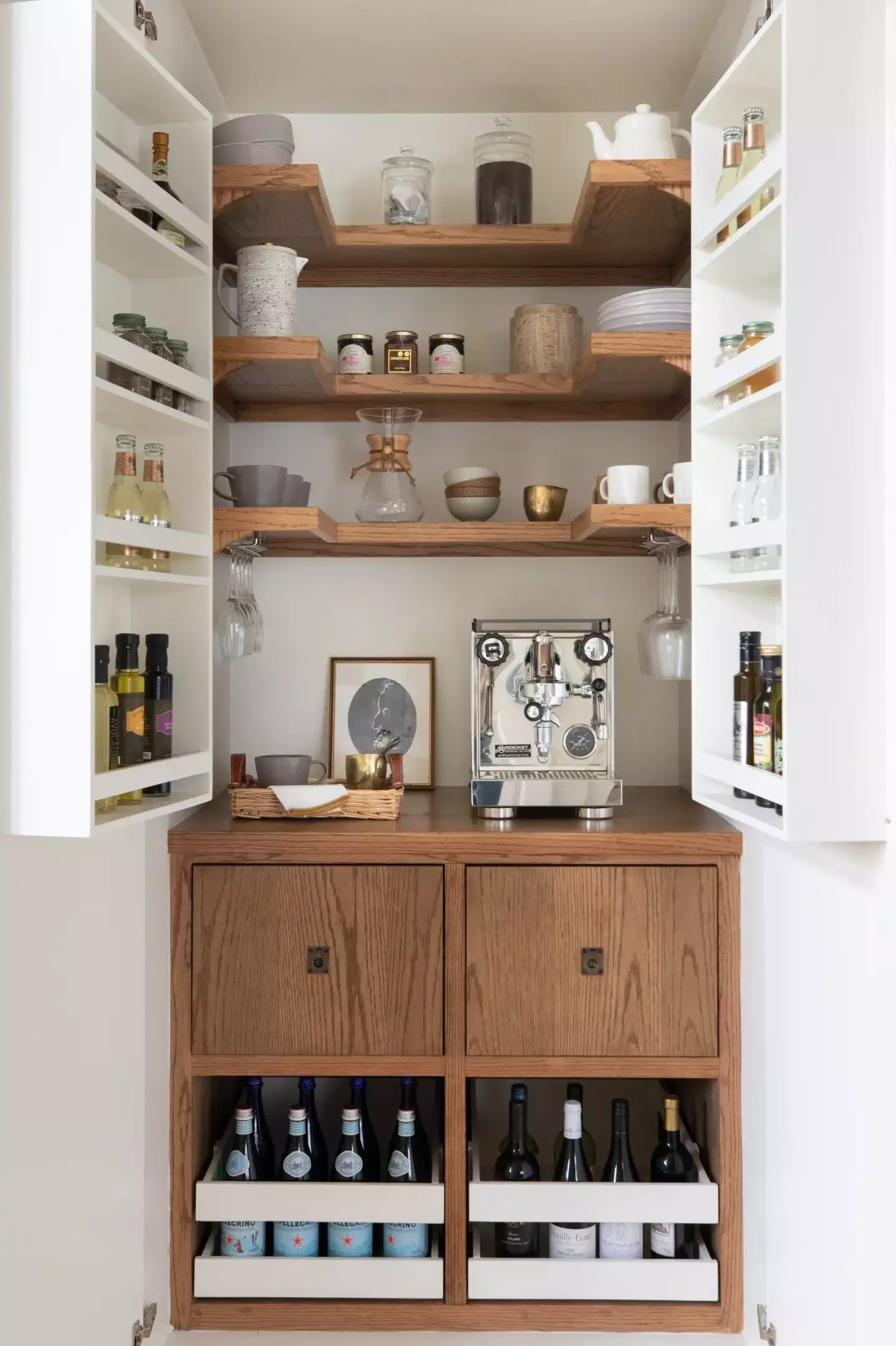 42 Creative Coffee Station Ideas That Will Transform Your Kitchen 41 Hidden Coffee Station