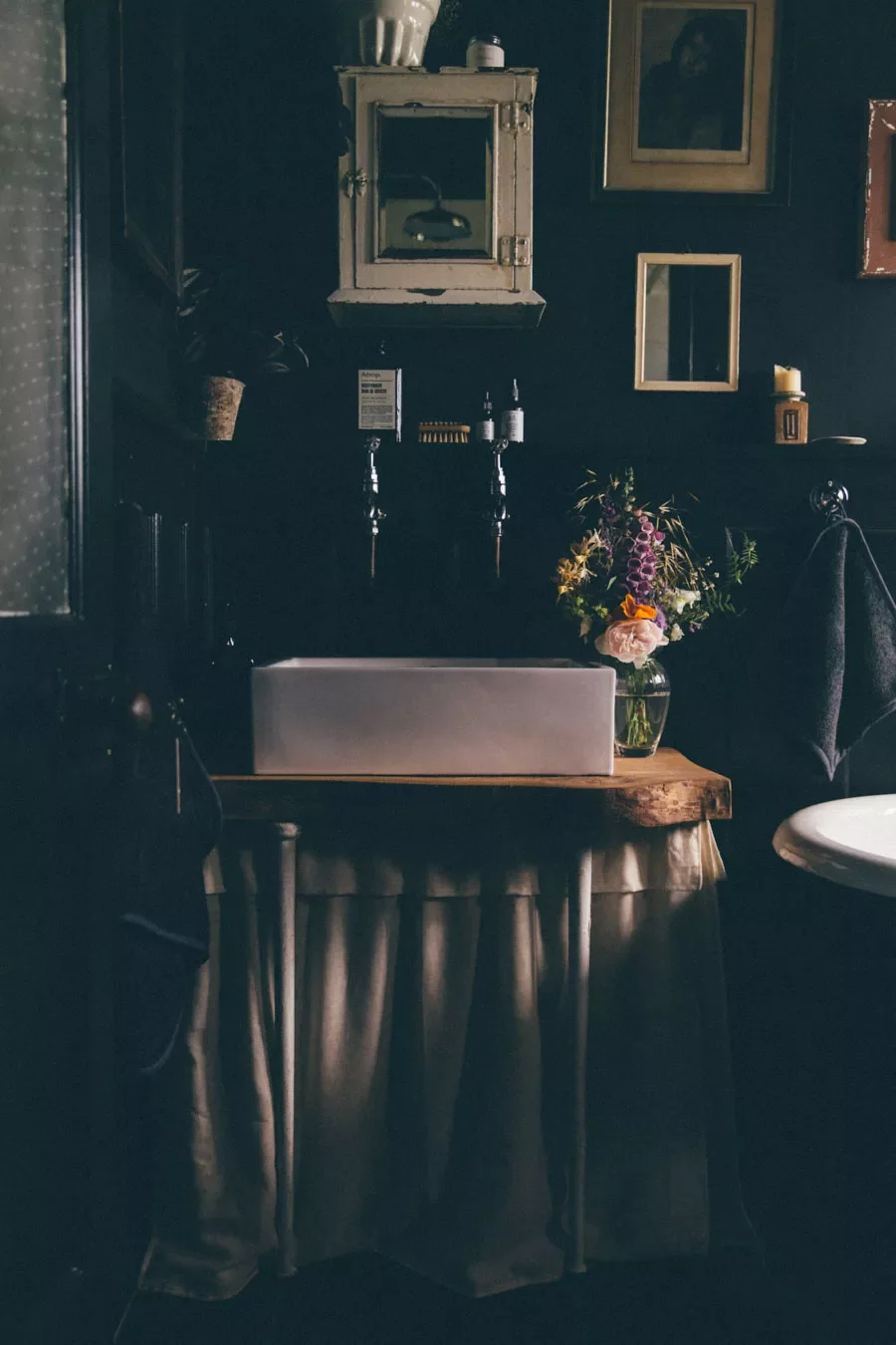 Hide Clutter With a Curtain