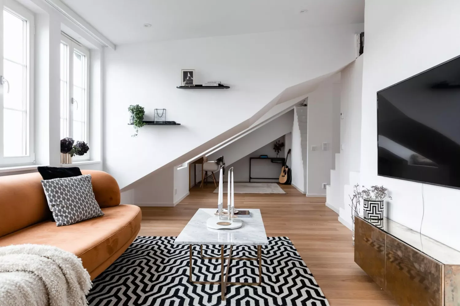 21 Brilliant Ways to Seamlessly Integrate a Workspace into Your Living Room 19 Hide It In Plain Sight