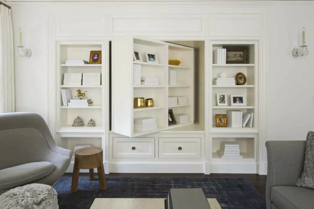 42 Stylish TV Room Ideas That Balance Entertainment and Beautiful Design 10 Hide the TV