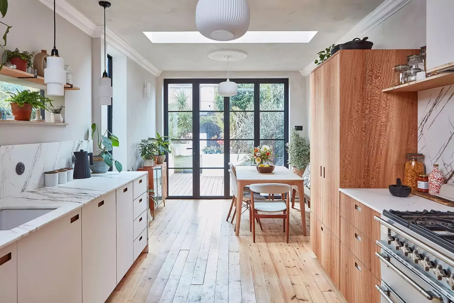 46 Galley Kitchen Design Ideas That Maximize Style and Function 26 Highlight Natural Wood