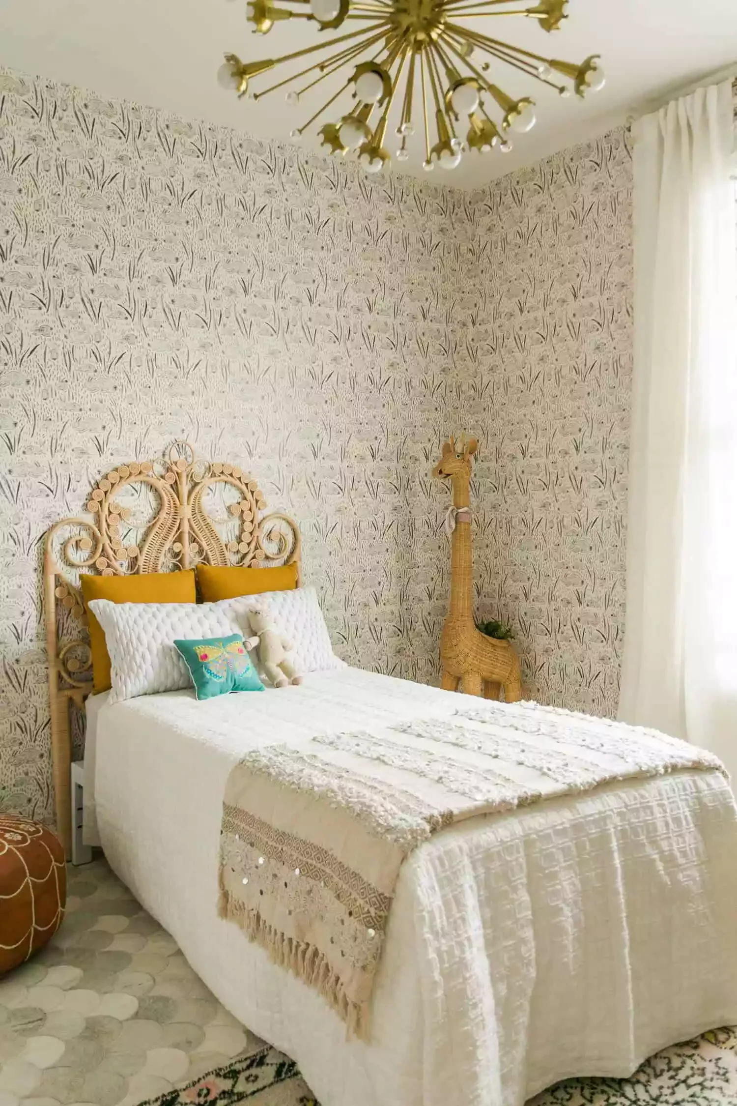 48 Bohemian Bedroom Ideas That Feel Effortlessly Chic and Personal 33 Highlight Whimsical Wallpaper