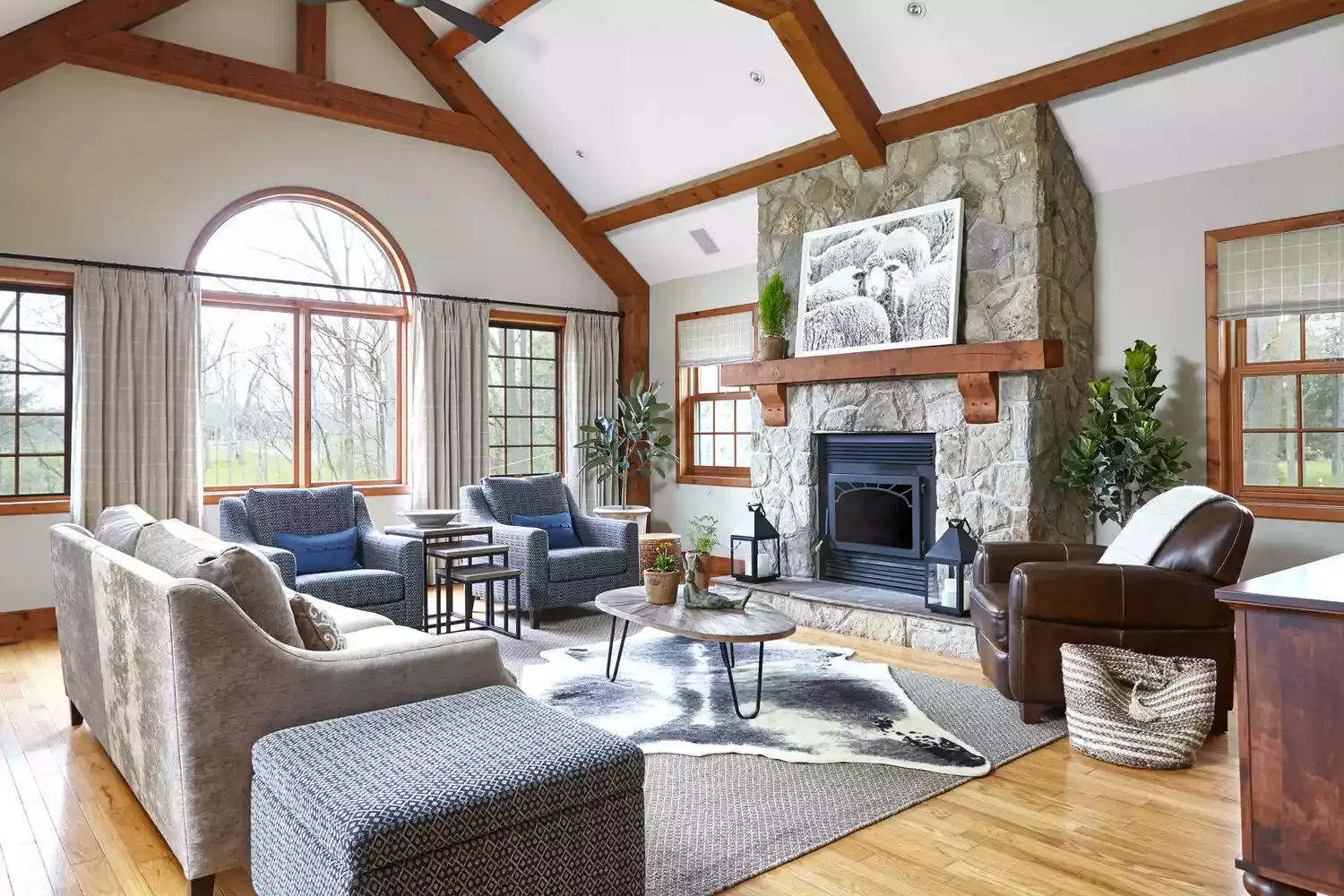 30 Stunning Vaulted Ceiling Ideas to Transform Your Space 20 Highlight With Wood Beams