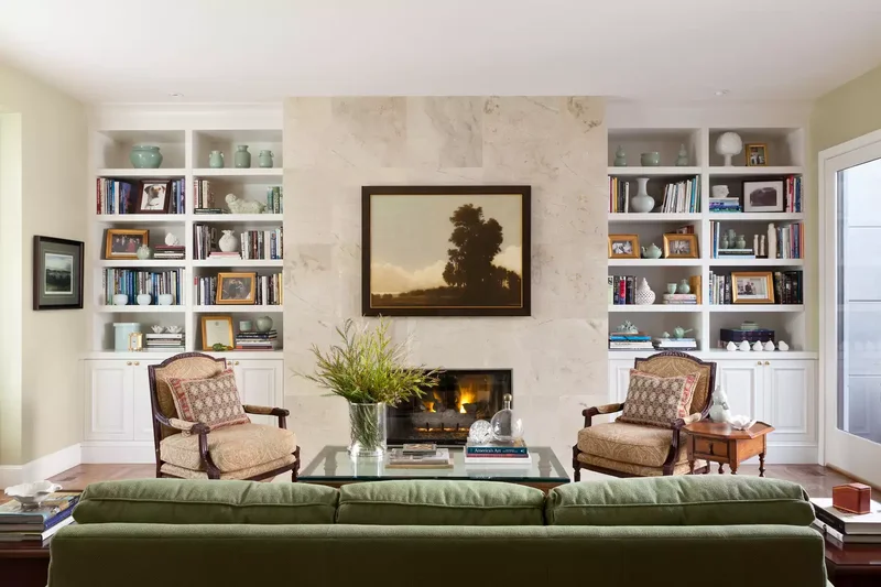 50 Beautiful Fireplace Ideas for Cozy, Elegant Spaces 41 Highlight a Favorite Art Piece