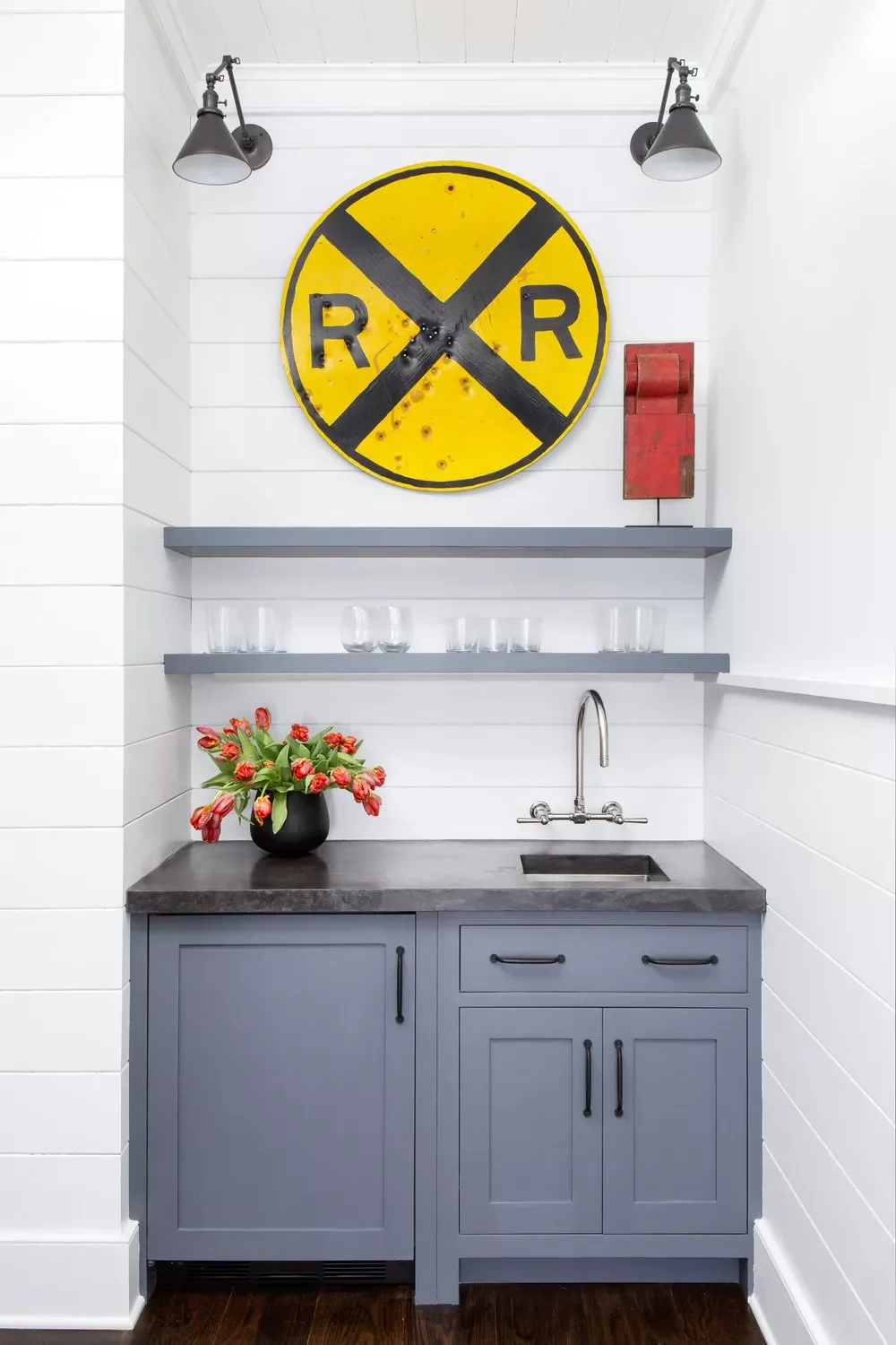 35 Creative Shiplap Half Wall Ideas That Transform Every Room 19 Home Bar Half Wall