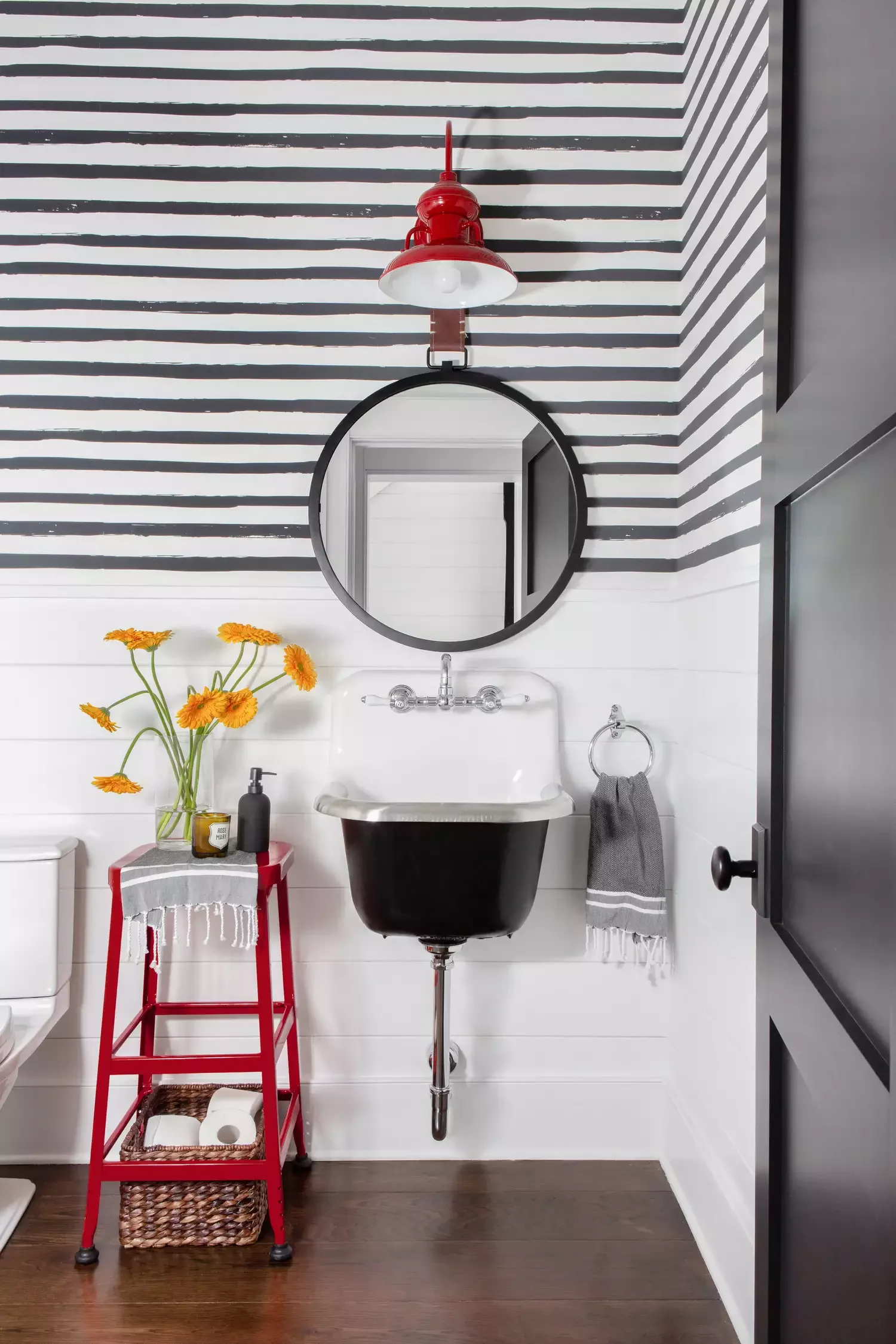 30 Stunning Bathroom Wainscoting Ideas That Transform Any Space 27 Horizontal Stripes