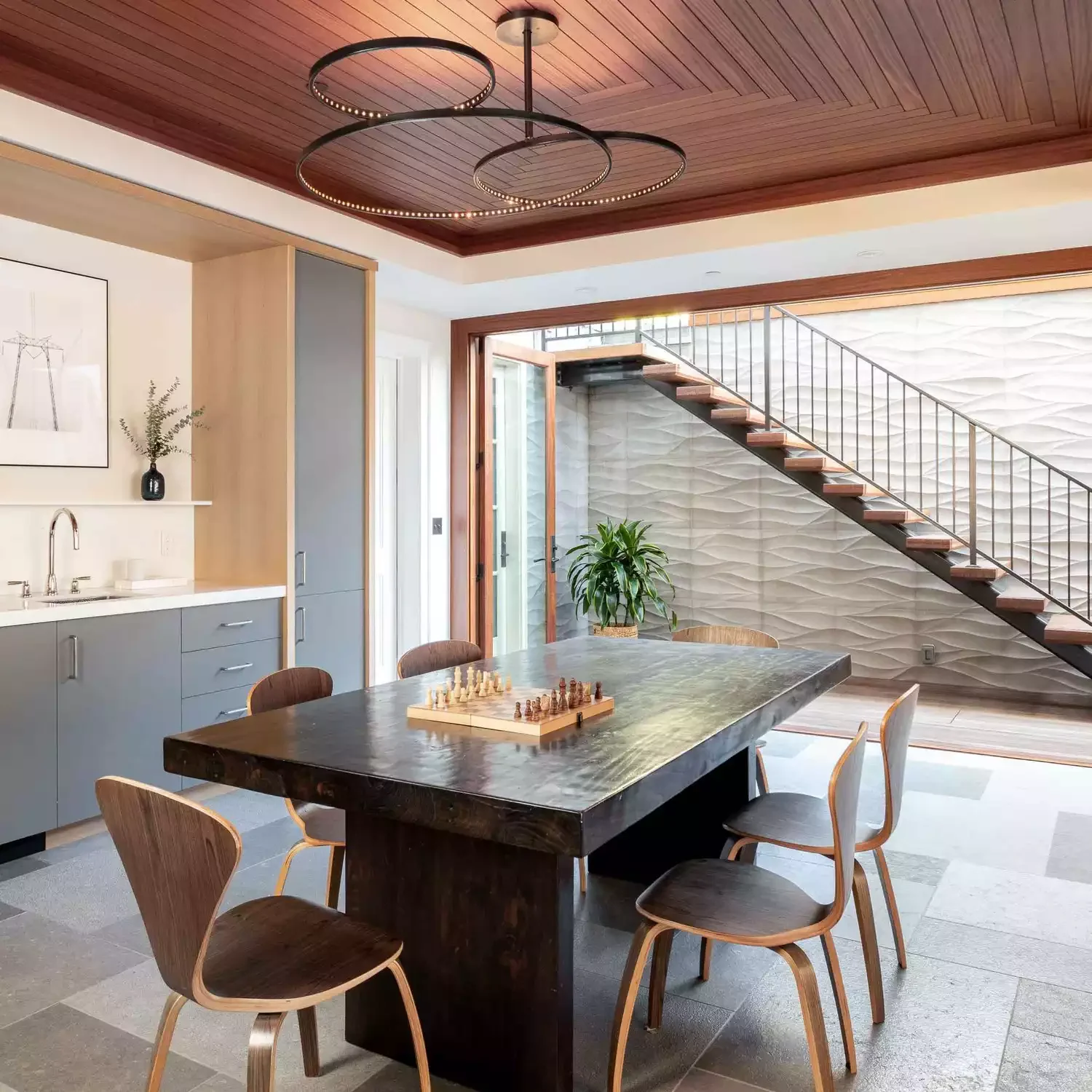 76 Brilliant Finished Basement Design Ideas That Actually Work Host a Dinner Party