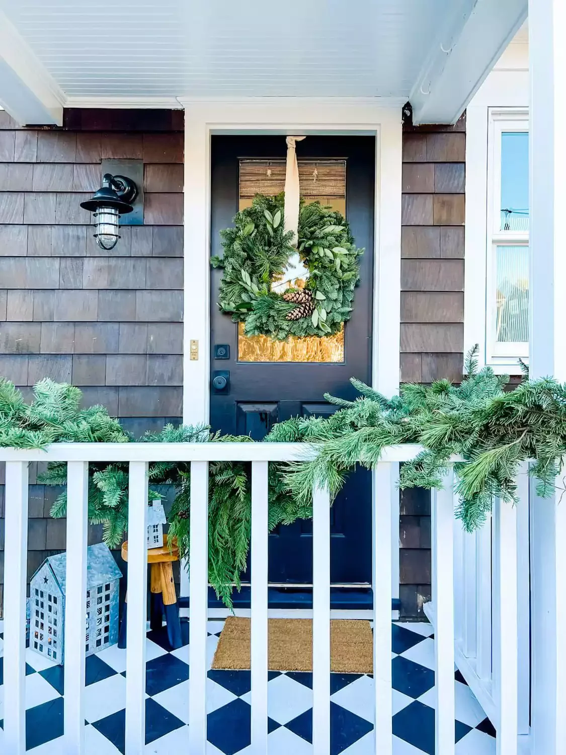 68 Christmas Front Porch Ideas That Make Your Home the Envy House-Shaped Votives