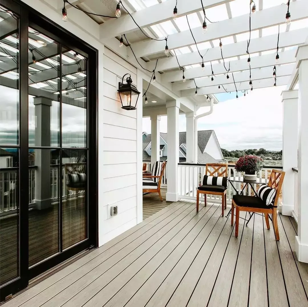 25 Budget-Friendly Porch Ceiling Ideas That'll Transform Your Outdoor Space 9 Illuminate With String Lights