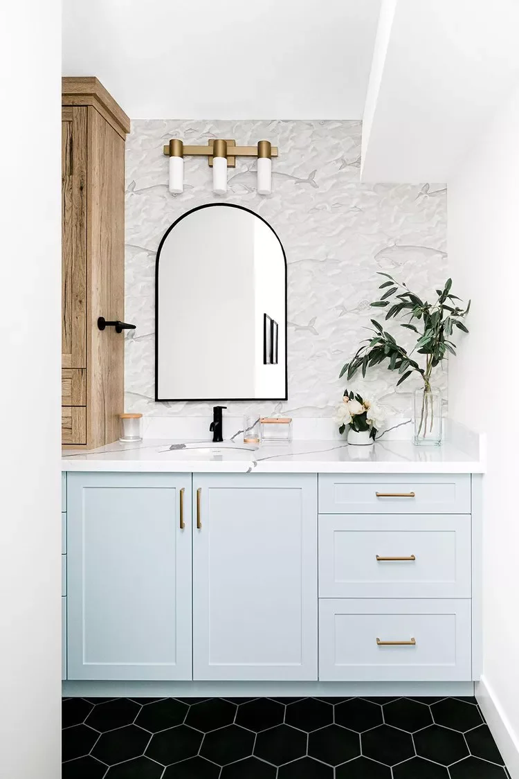 44 Bathroom Accent Wall Ideas That Completely Transform Illustrated Wallpaper