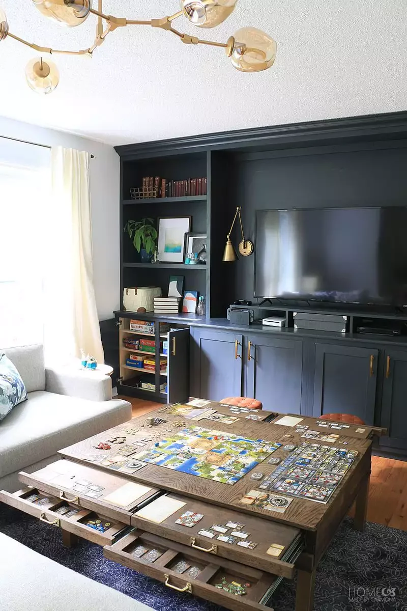 36 Clever Hidden Toy Storage Solutions That Keep Your Living Room Stylish In a Custom Game Table