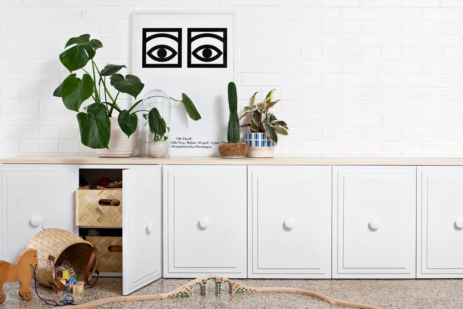 36 Clever Hidden Toy Storage Solutions That Keep Your Living Room Stylish In a DIY Credenza