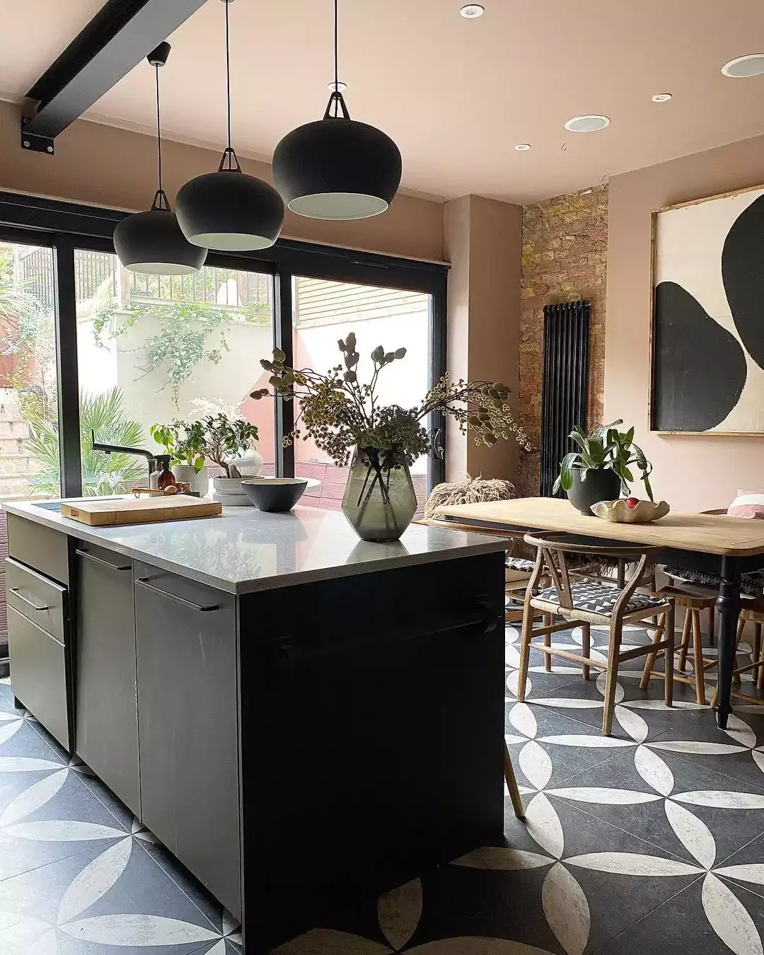 30 Stunning Pink Kitchen Designs That Show Why Pink Is the Ultimate Neutral 16 Include B&W Elements