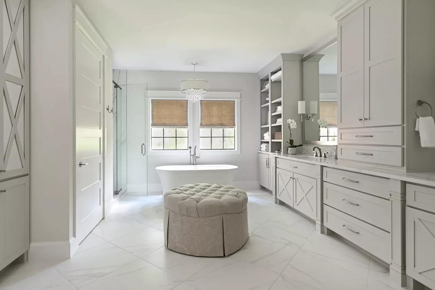 49 Stunning Primary Bathroom Ideas That Will Transform Your Space 34 Include a Dressing Room