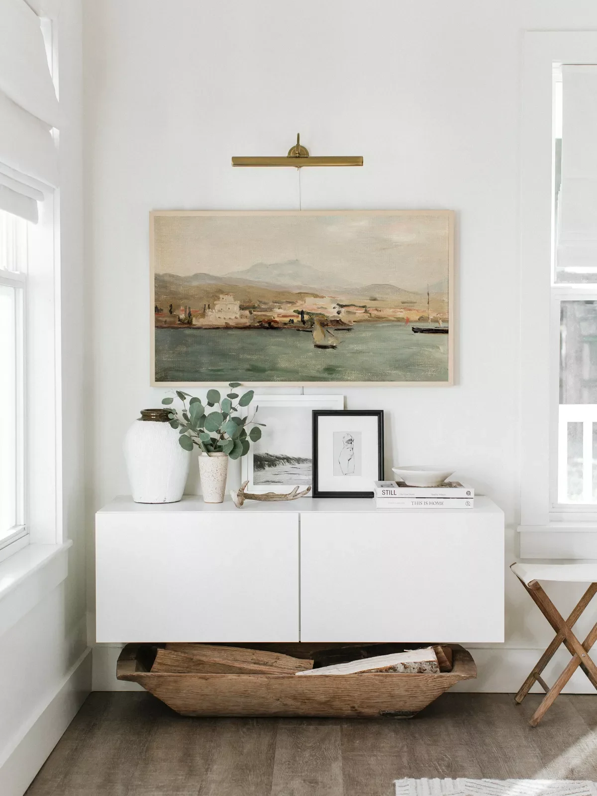 21 Beautiful Ways to Style Your TV Console Like a Pro 19 Include a Rustic Touch