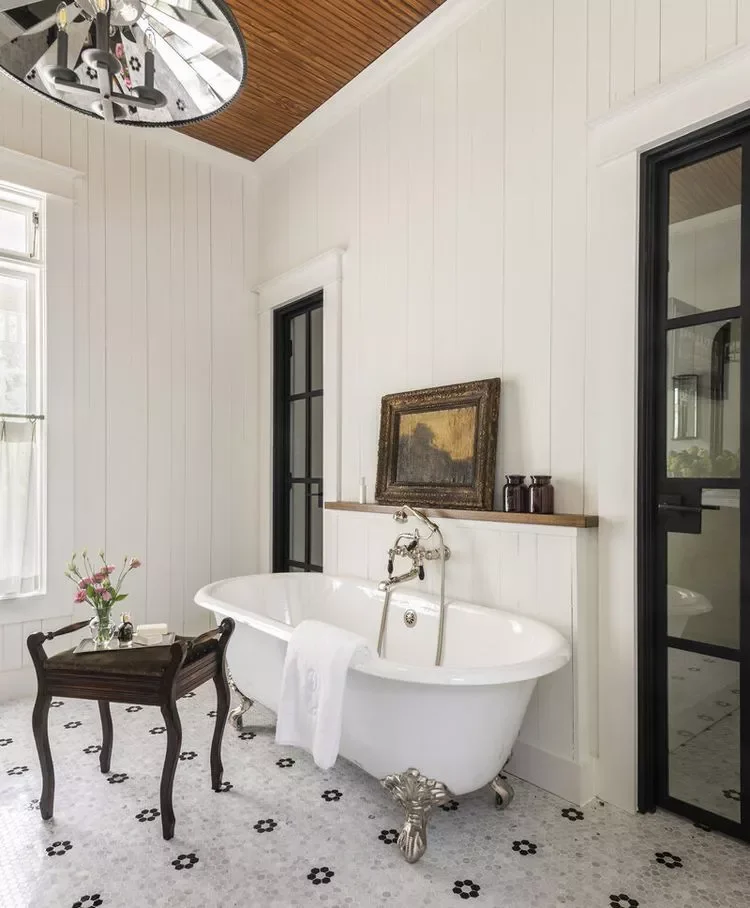 30 Rustic Bathroom Ideas That'll Give You Serious Country Cottage Vibes 10 Incorporate Antiques