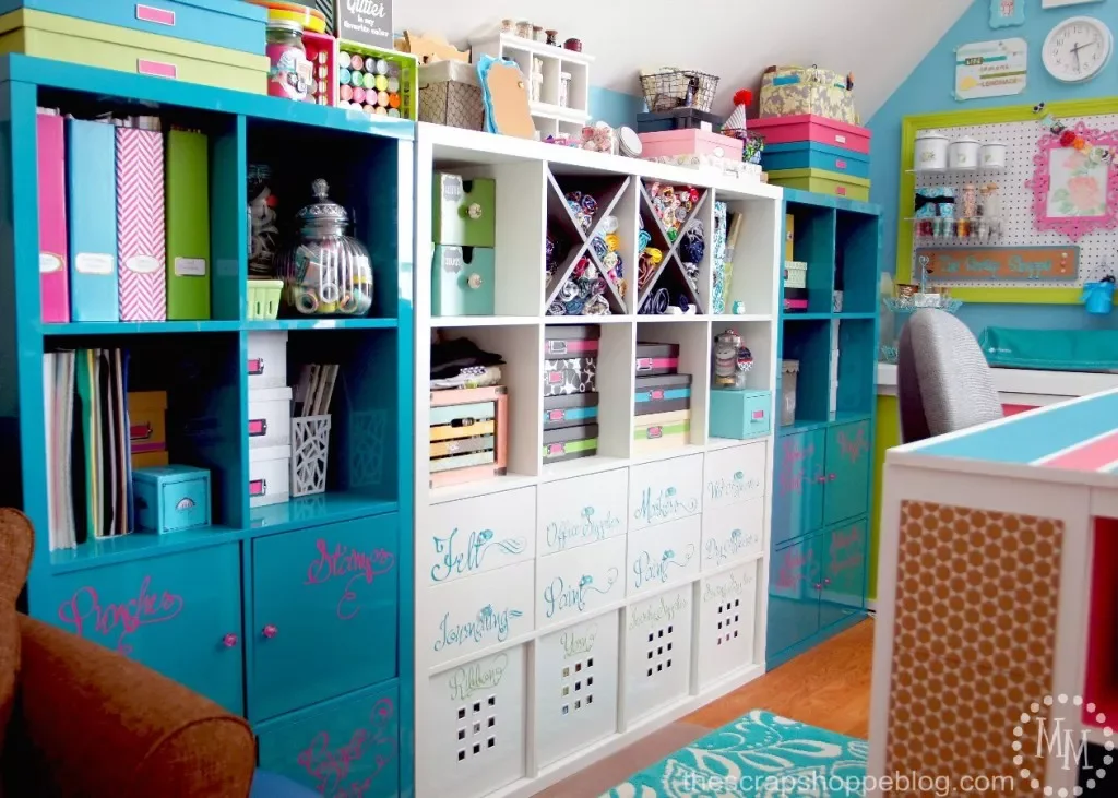 15 Brilliant Ways to Organize Your Craft Room Like a Pro Incorporate Multiple Shelving Units