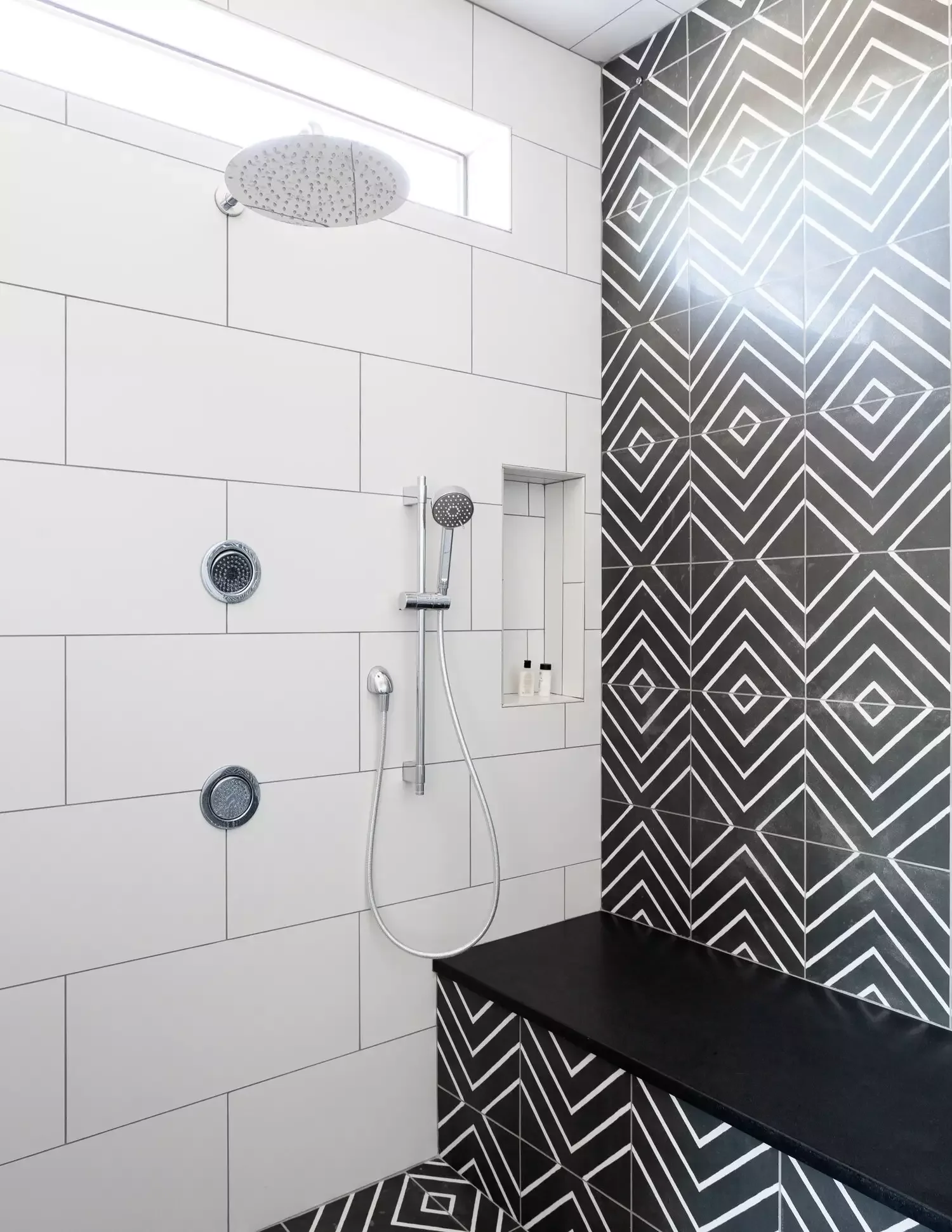 26 Beautiful Walk-In Shower Ideas to Transform Your Small Bathroom 23 Incorporate Pattern