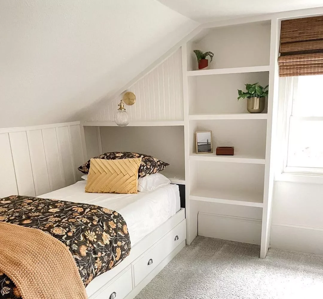33 Cozy Attic Bedroom Ideas That Will Transform Your Space 31 Incorporate Under-Bed Storage