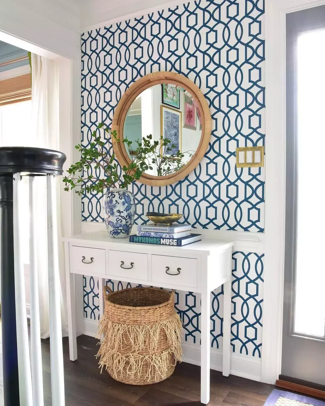 51 Stunning Entryway Mirror Ideas That Will Transform Your Space Incorporate Woven Materials