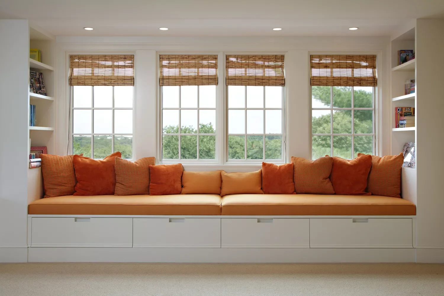 21 Stunning Bay Window Ideas That Will Transform Your Living Room 14 Incorporate a Built-In Bench