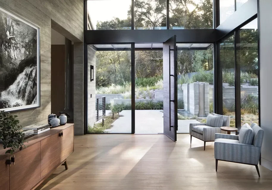 25 Front Patio Ideas That Transform Into an Inviting Haven Incorporate a Water Feature